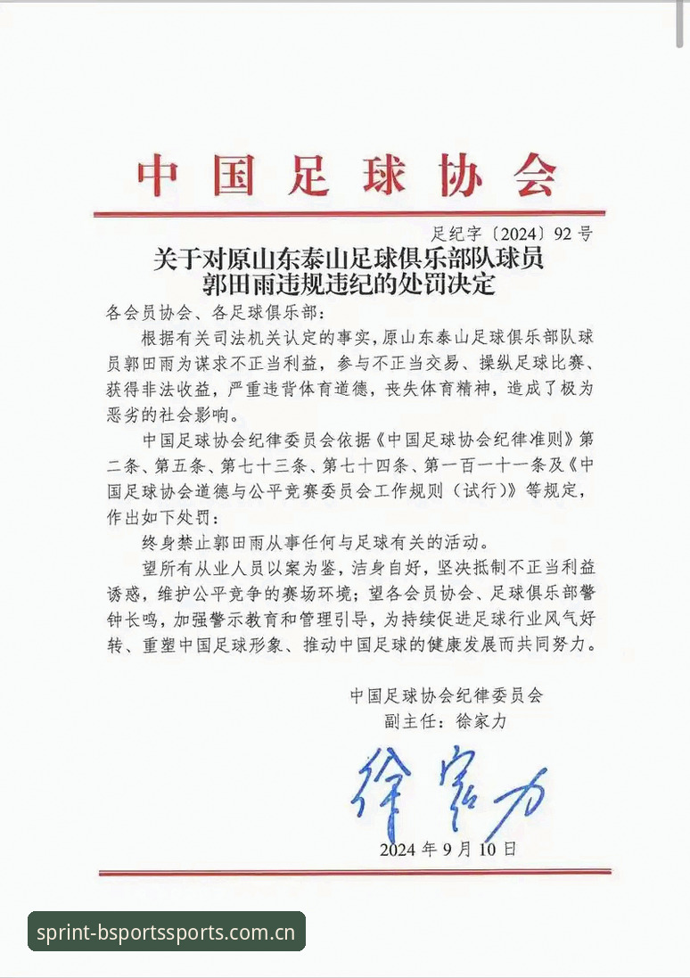 揭秘足坛禁足令背后的黑幕：BSports体育平台深度解读中国足协第三批处罚名单